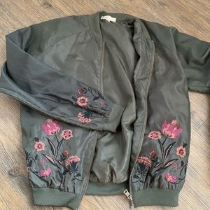 Green Army Floral Jacket
